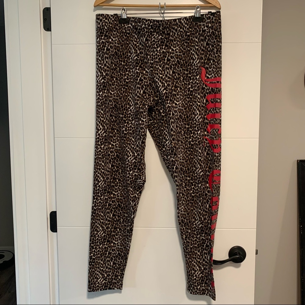 Juicy Couture | Leopard Print Branded Leggings